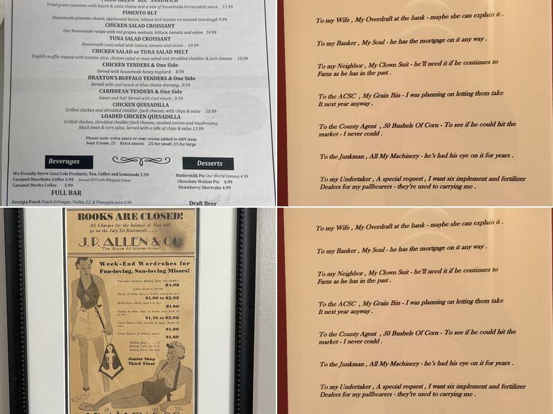 The Yesterday Cafe Menu