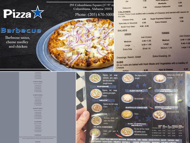 Pizza Star Menu