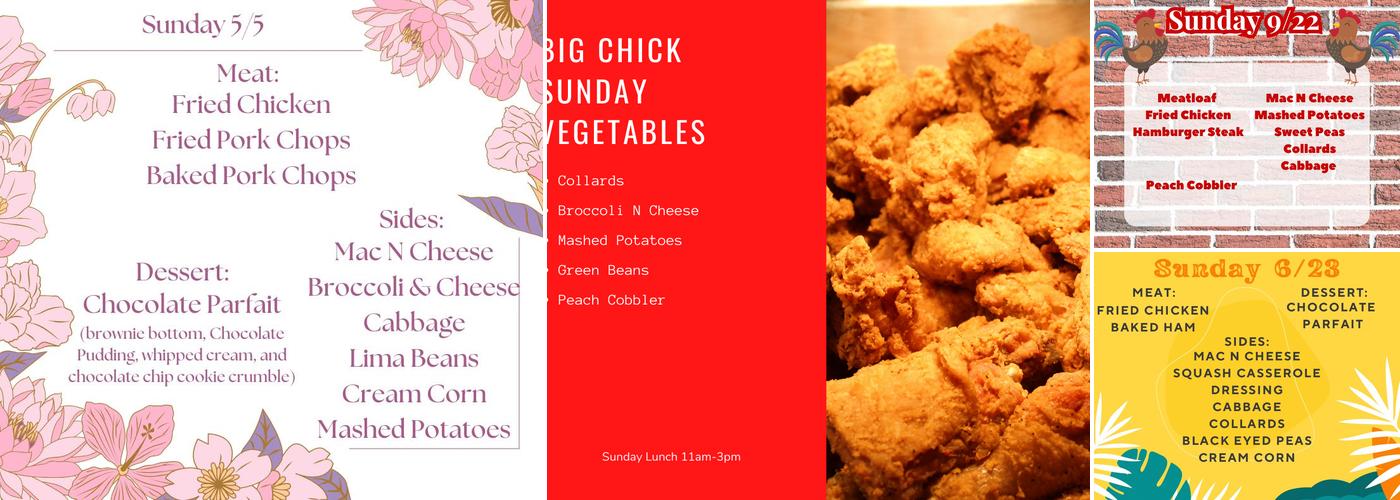 Big Chick Menu