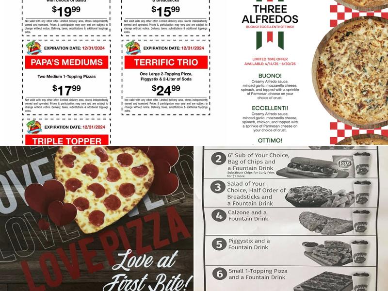 Papa's Pizza To Go Menu