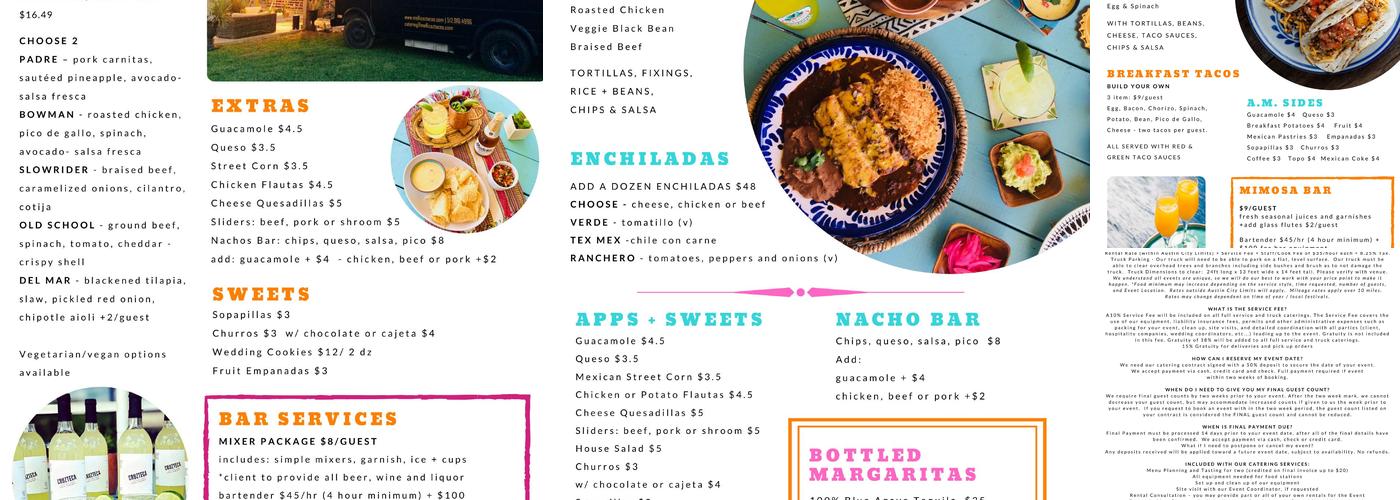 Cruzteca Mexican Kitchen Menu
