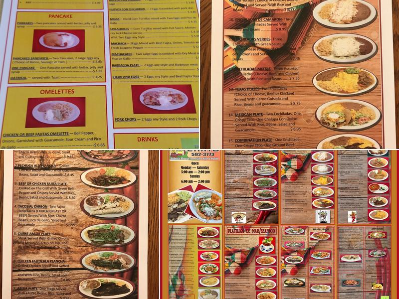 Taqueria El Chato Menu