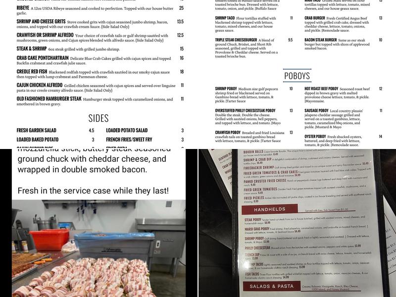 Blue Crab Grill Menu