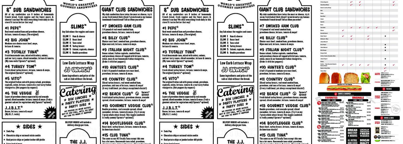 Jimmy John's Menu