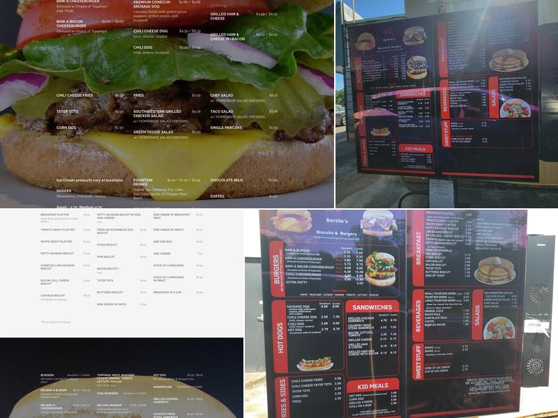 Bertile's Restaurant Menu
