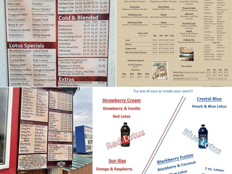 Bitterroot Beanery Menu