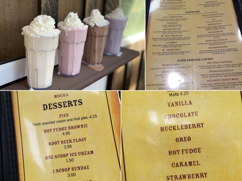 Frontier Cafe Menu