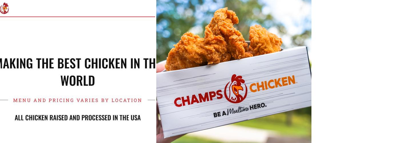 Champs Chicken Menu