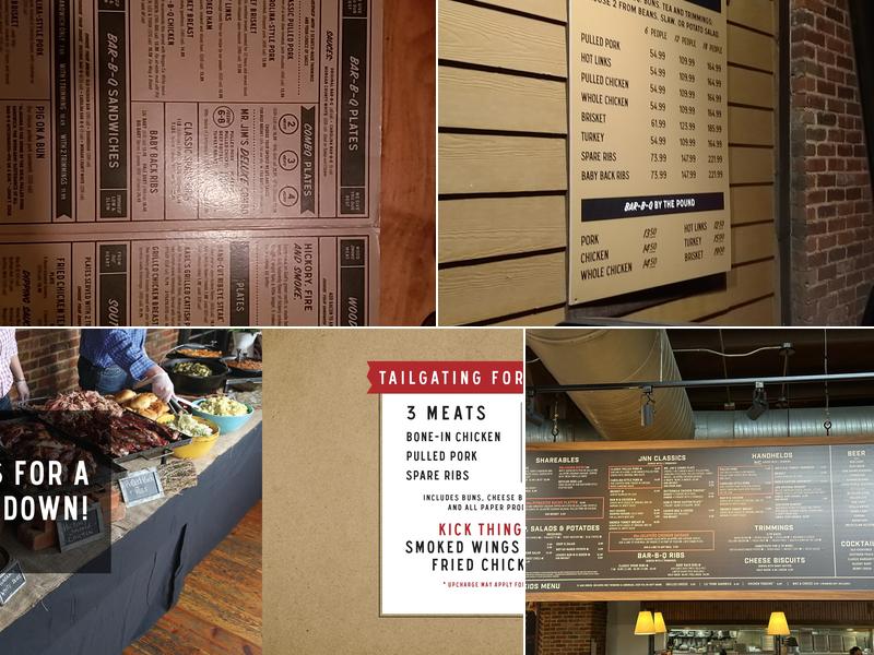 Jim 'N Nick's Bar-B-Q Menu