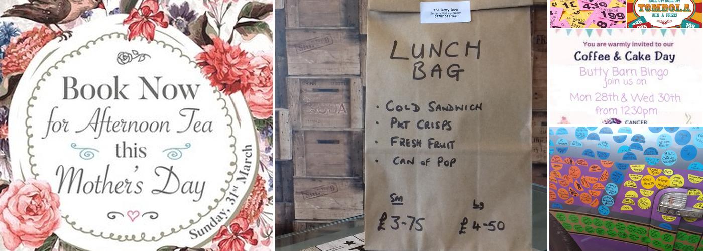 The Butty Barn Cafe Menu