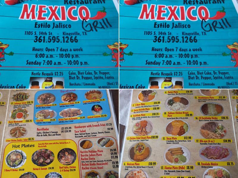Mexico Grill Menu