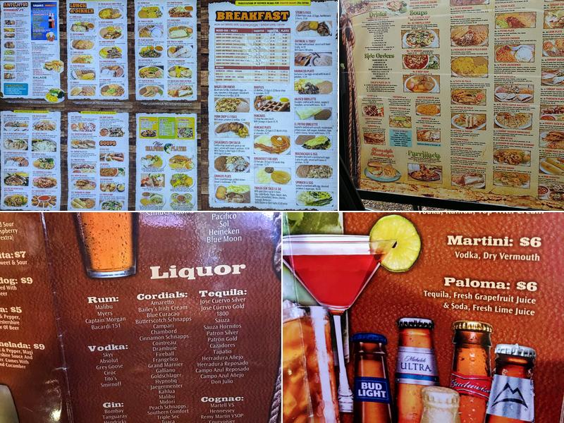 El potro mexican restaurant #2 Menu