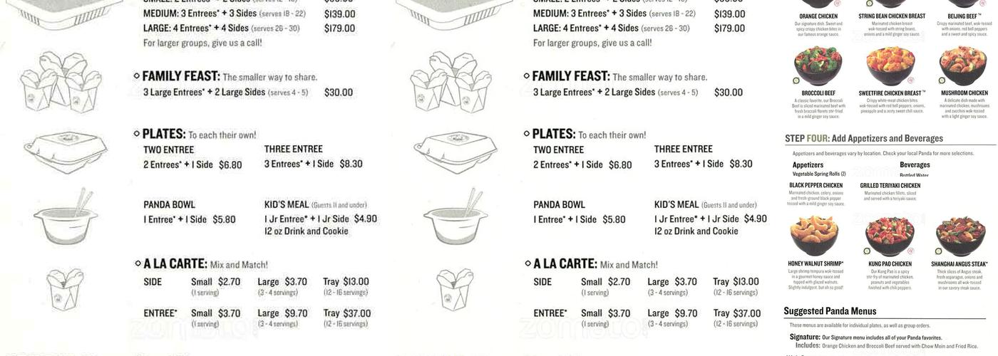Panda Express Menu