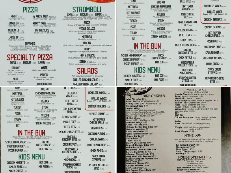 Main Street Pizza Menu