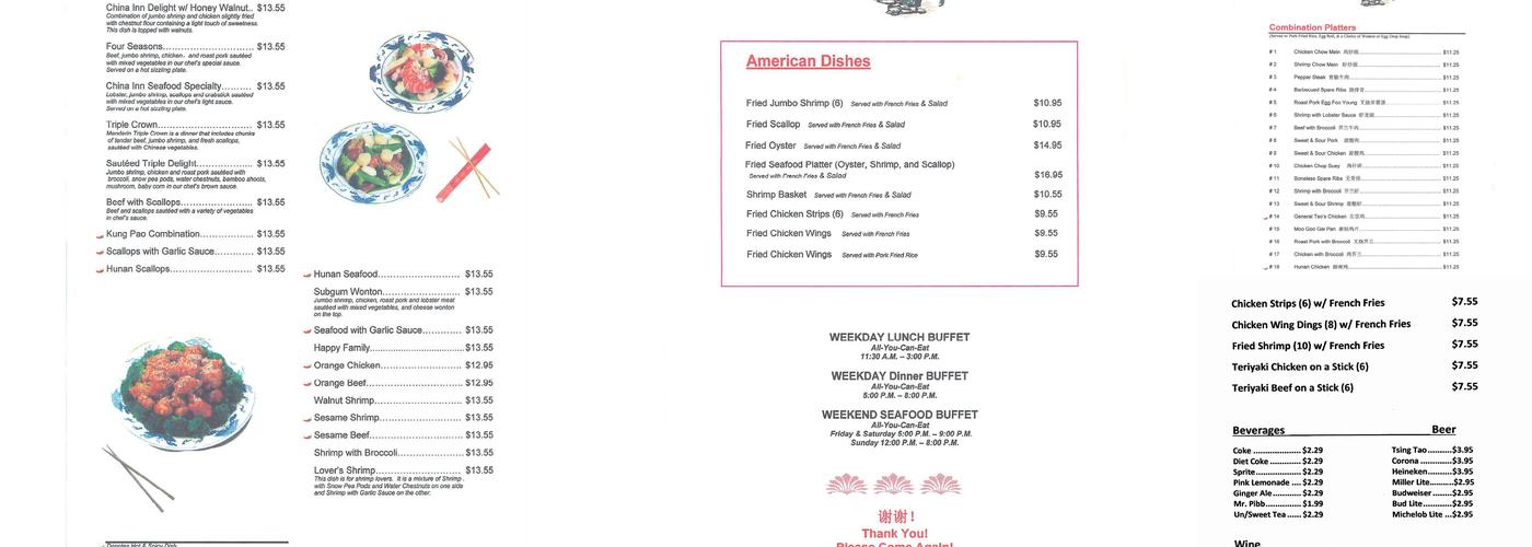 CHINA INN Menu