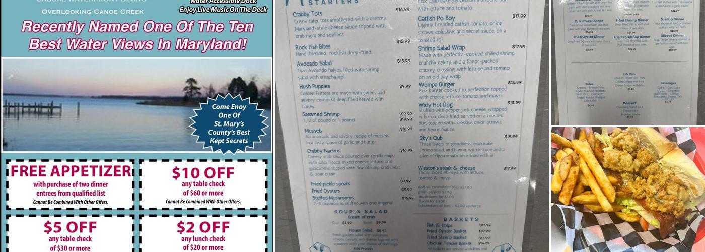 Morris Point Restaurant Menu