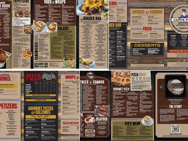 Capps Pizza Menu