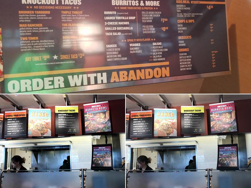 QDOBA Mexican Eats Menu