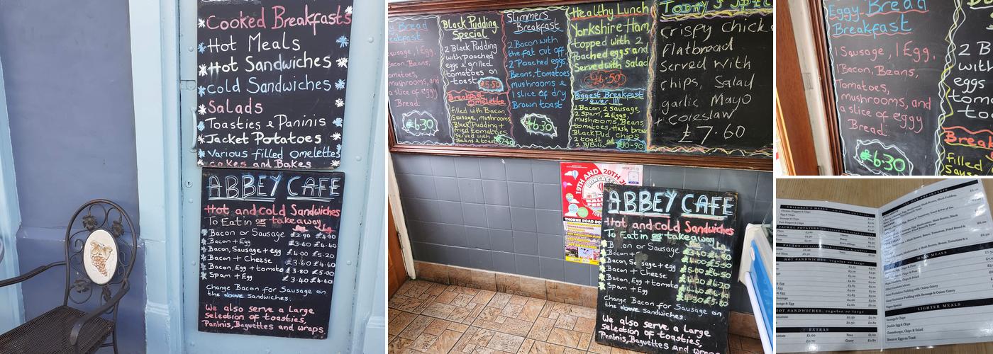 Abbey Cafe Menu