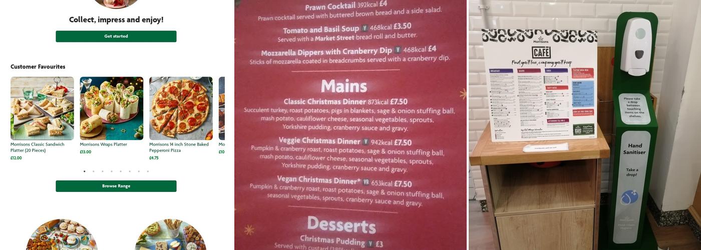 Morrisons Cafe Menu