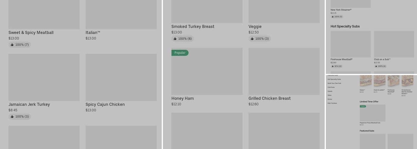 Firehouse Subs Lincoln Commons Menu