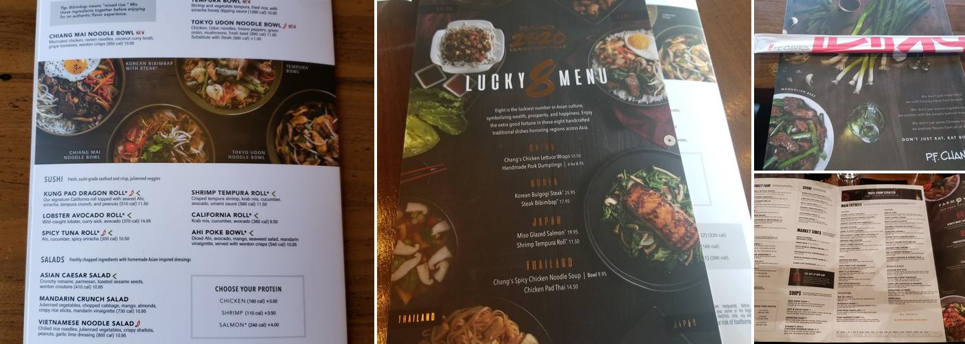 P.F. Chang's Menu