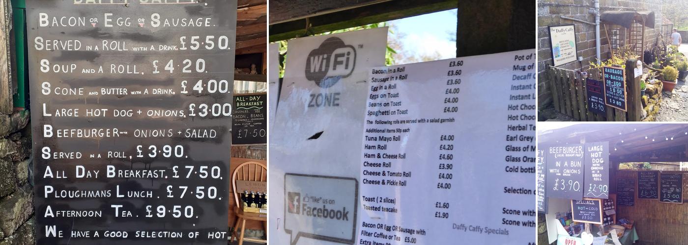 The Daffy Caffy Menu