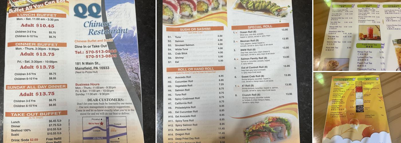 Qq Buffet Menu