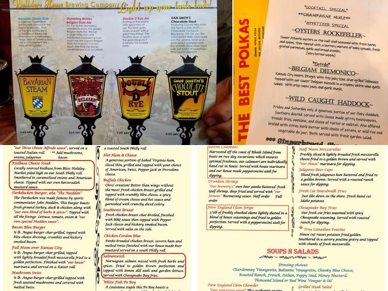 Wellsboro House Menu