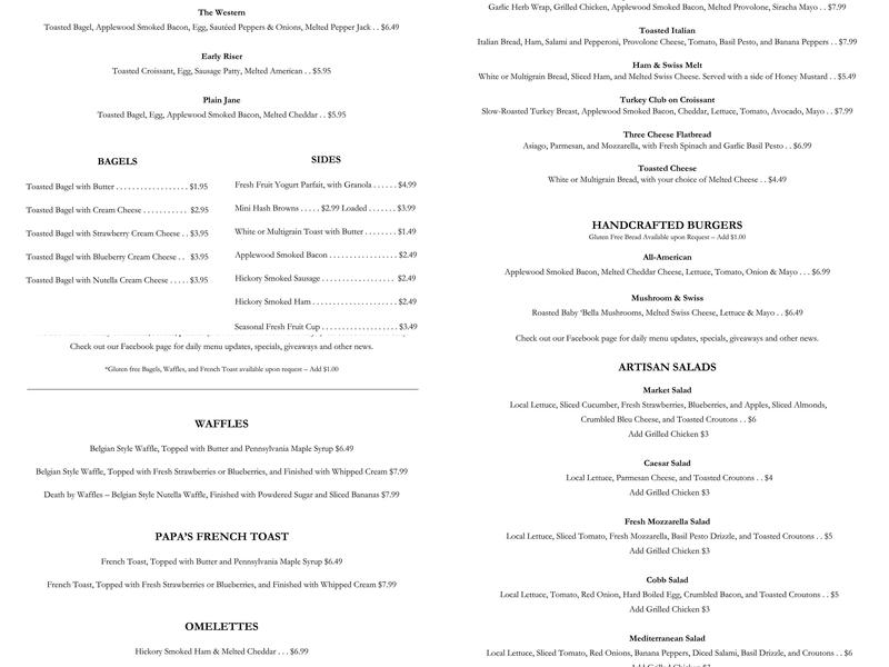 MK Bubble Drinks Menu