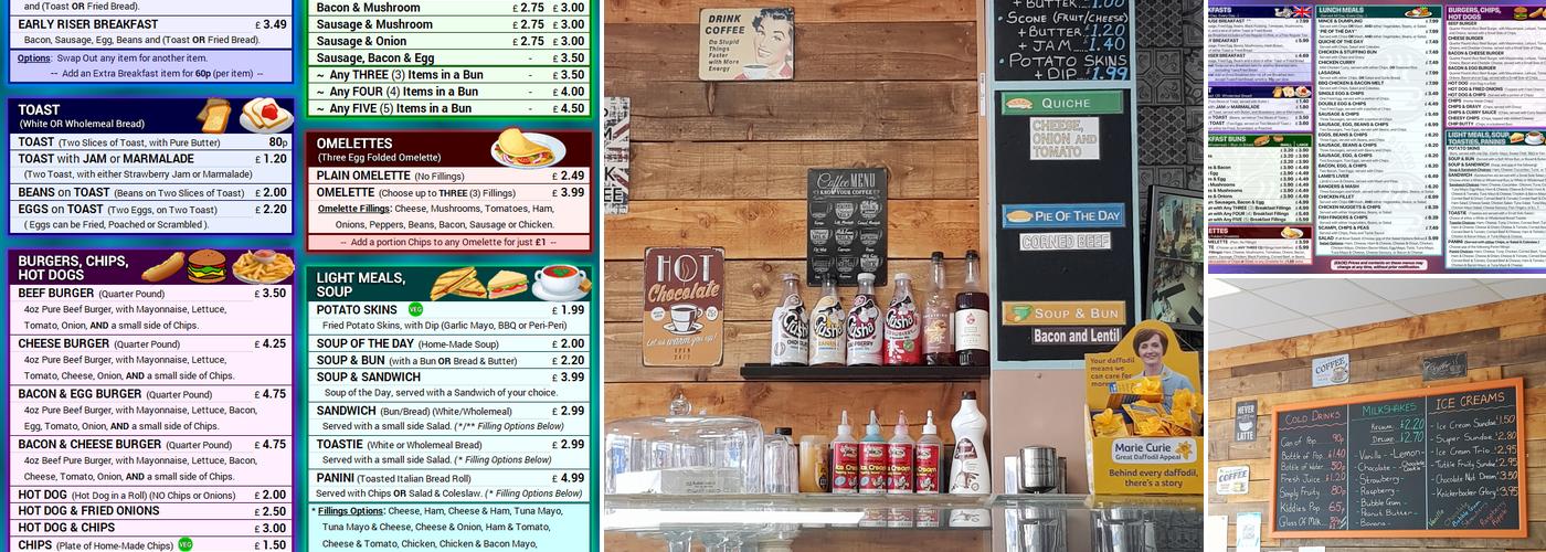 Clock Stop Cafe Bistro Menu