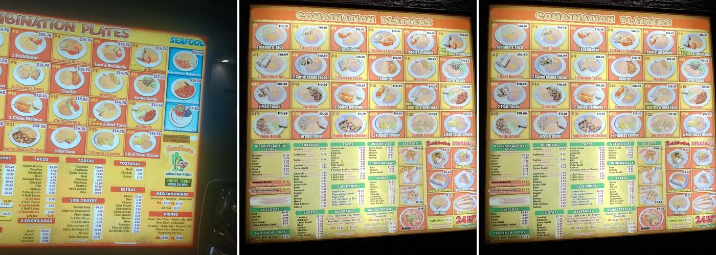 Erickberto's Menu