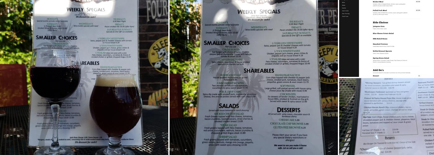 The Handlebar Pub and Grill Menu