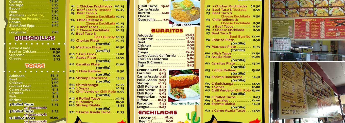 Los Favoritos Menu