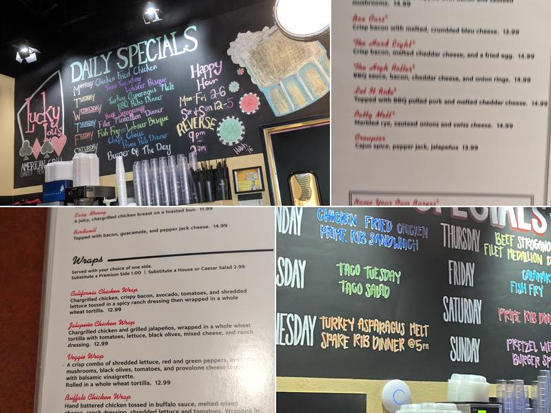 Lucky Lou's Menu