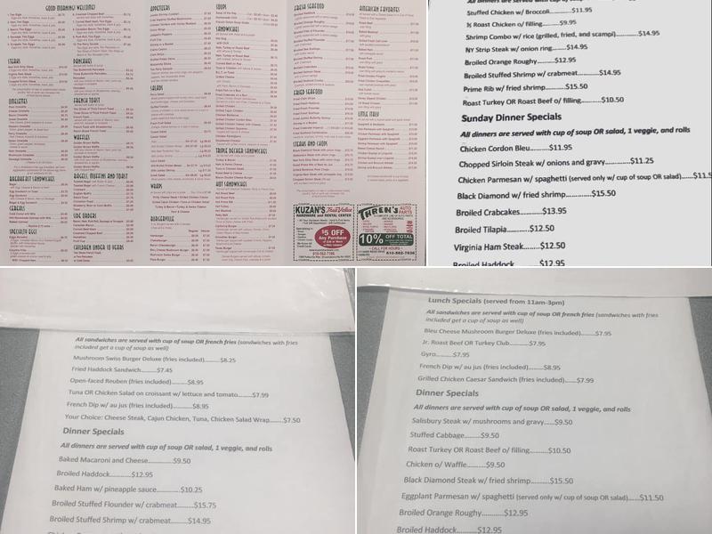 Perry Restaurant Menu