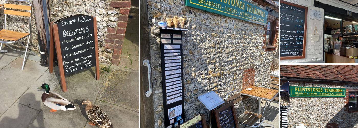 Flintstones Tea Room Menu