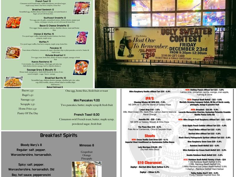 Rotunda Restaurant & Brewery Menu