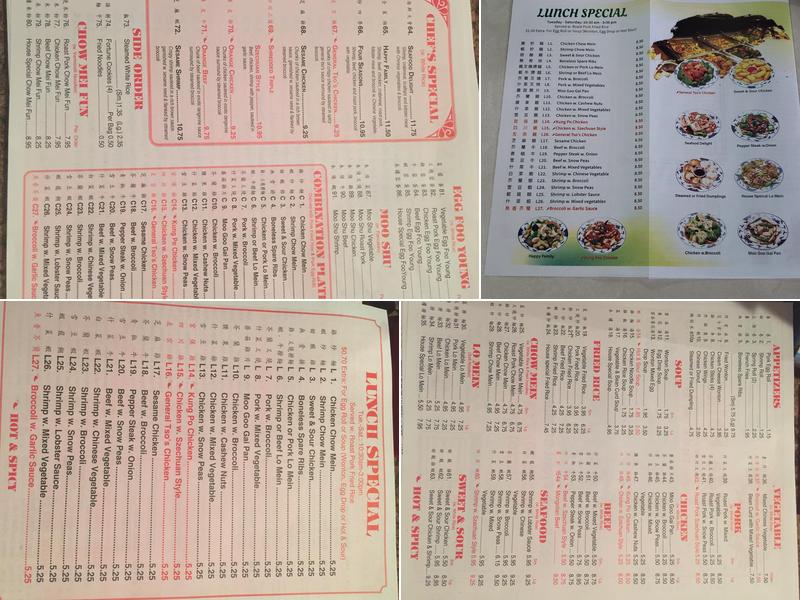 Jade Palace Restaurant Menu