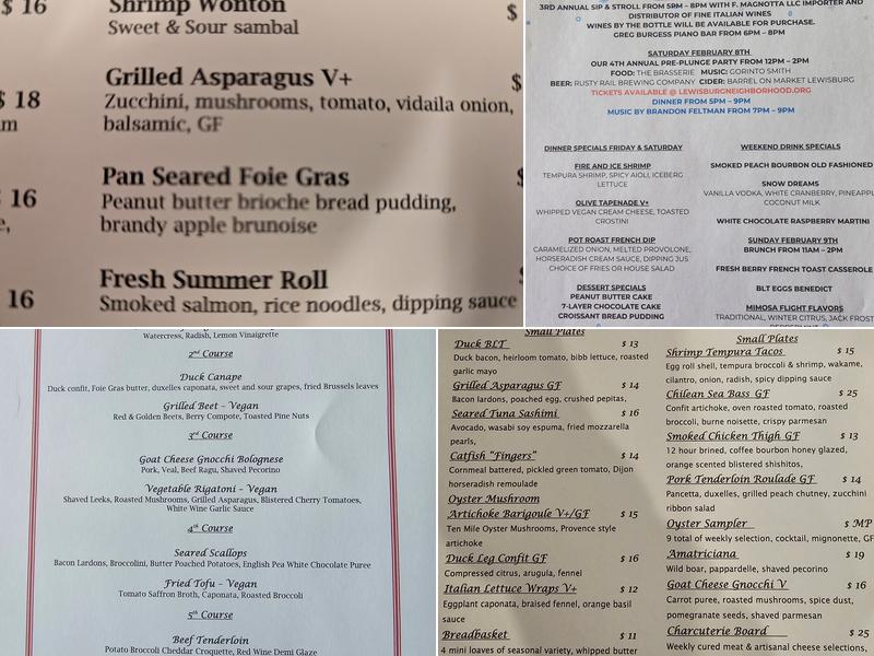 Brasserie Louis Menu