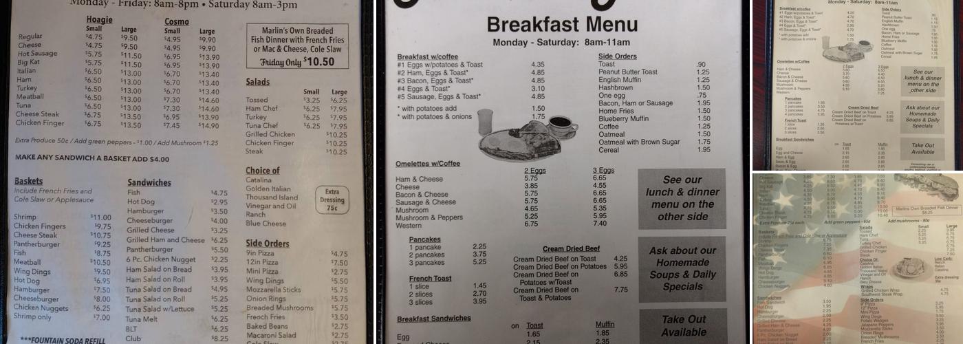Marlin's Menu