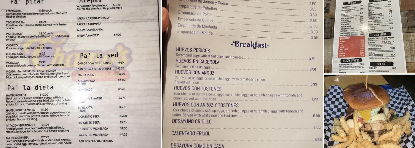 Chamos Menu