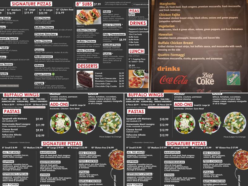 Pepperoni's - Cinco Ranch Menu