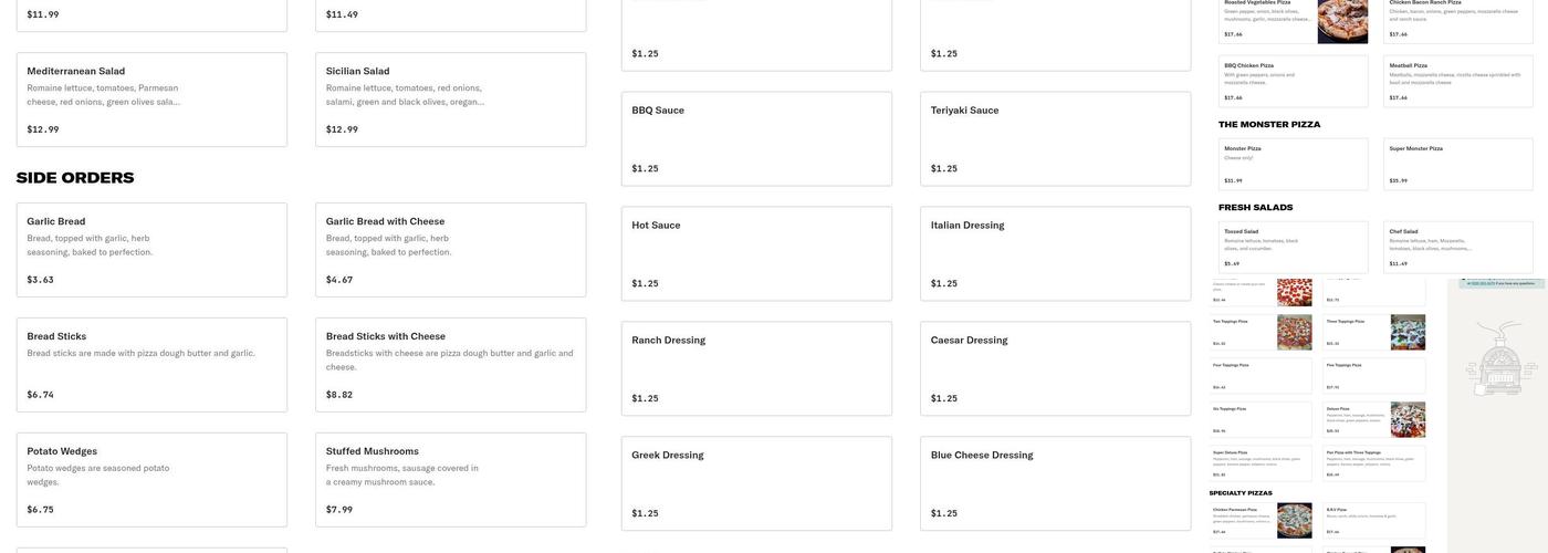 The Original Strombolis Menu