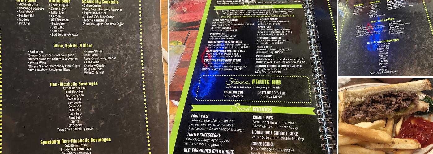 Calico's Menu
