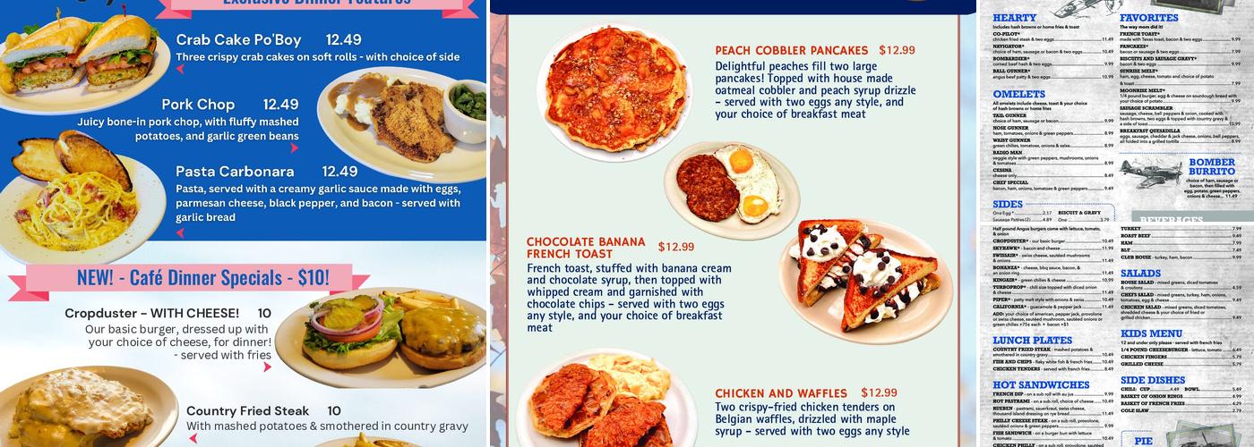 Kingman Airport Cafe Menu