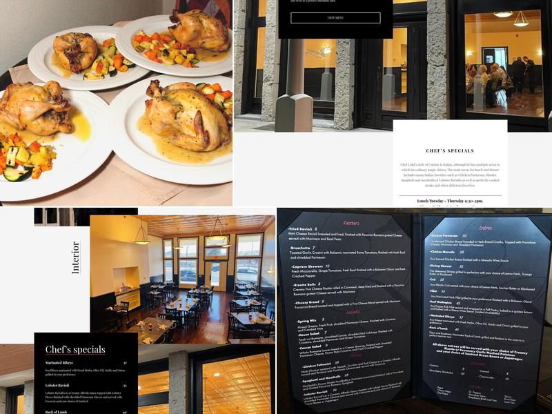 Garibaldi's Menu
