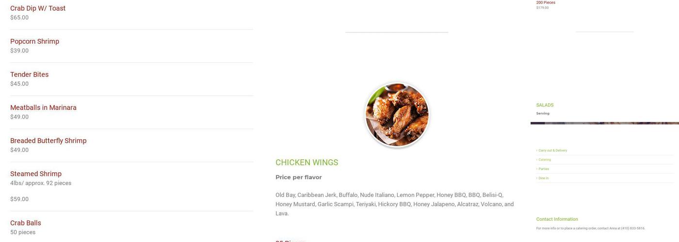 Belisimo's Menu