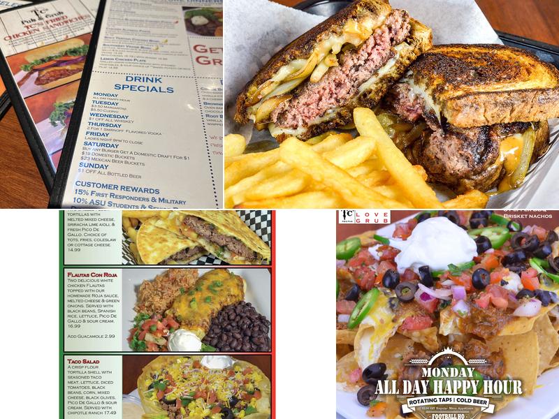 TC's Pub & Grub Menu