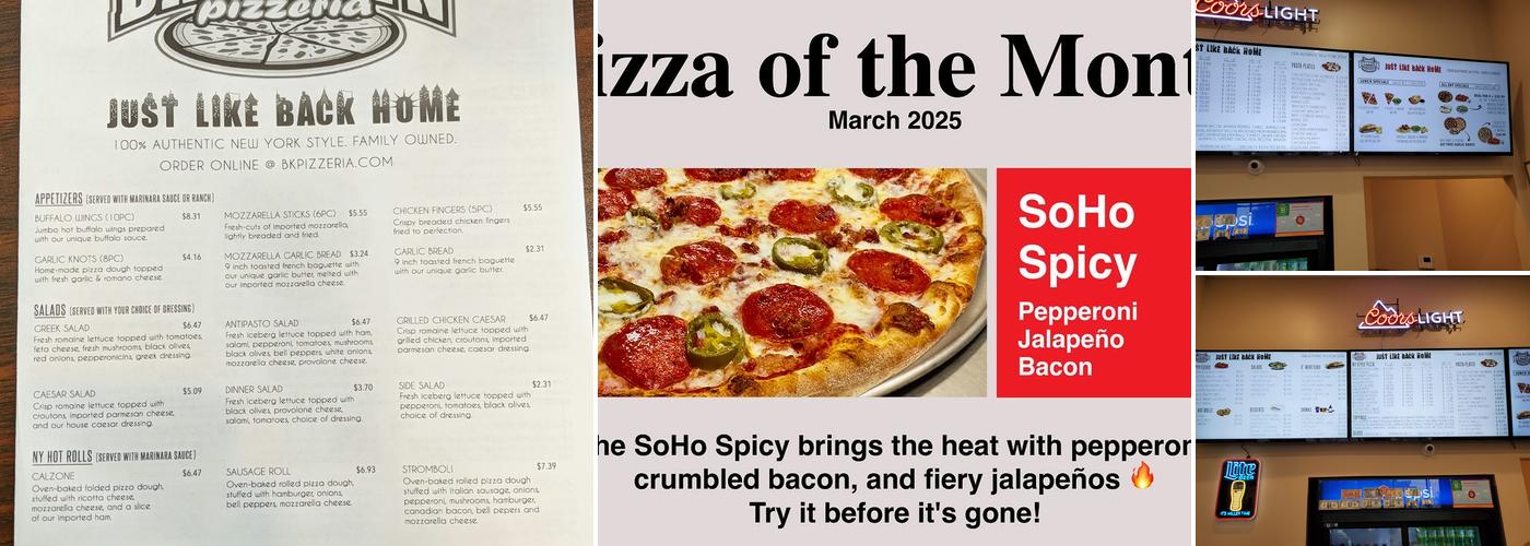 Brooklyn Pizzeria Menu